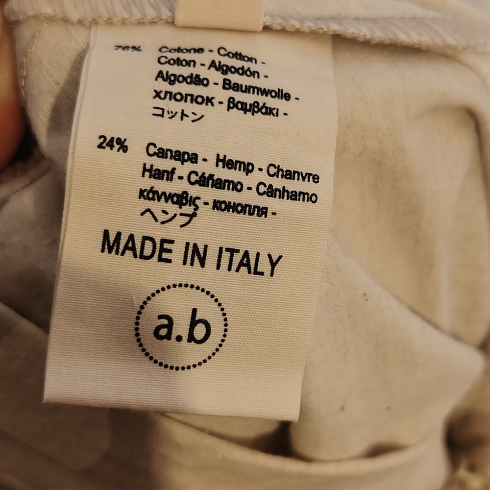 Cream Cotton And Hemp Apuntob Culottes - Picture 8 of 8